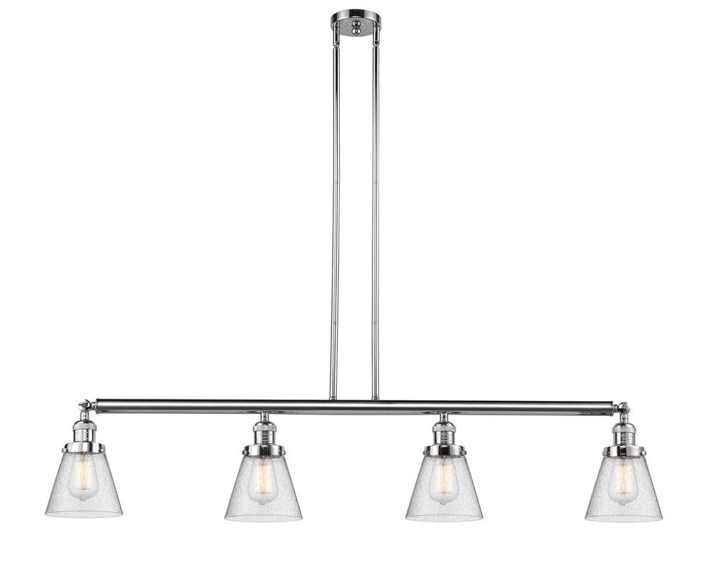 Cone - 4 Light - 51 inch - Polished Chrome - Stem Hung - Island Light