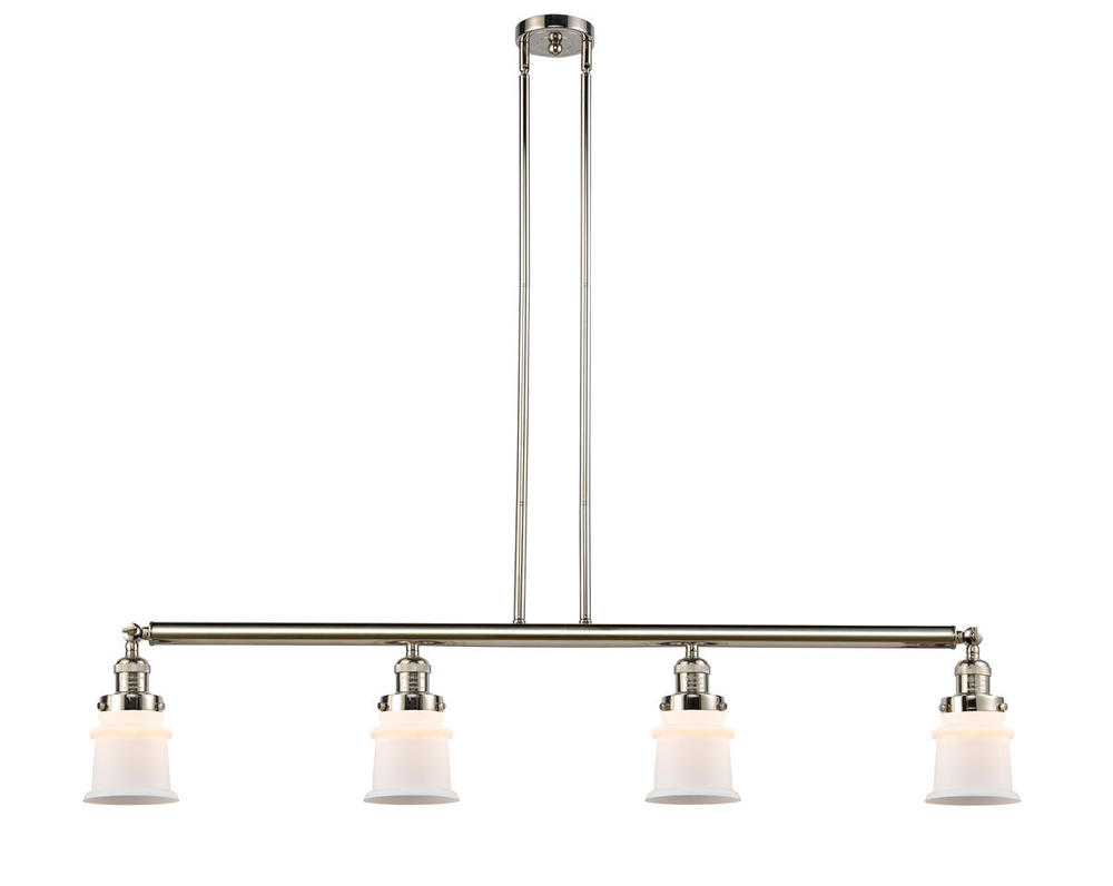 Canton - 4 Light - 51 inch - Polished Nickel - Stem Hung - Island Light