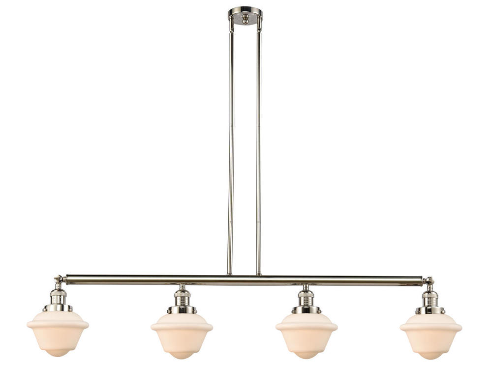 Oxford - 4 Light - 52 inch - Polished Nickel - Stem Hung - Island Light