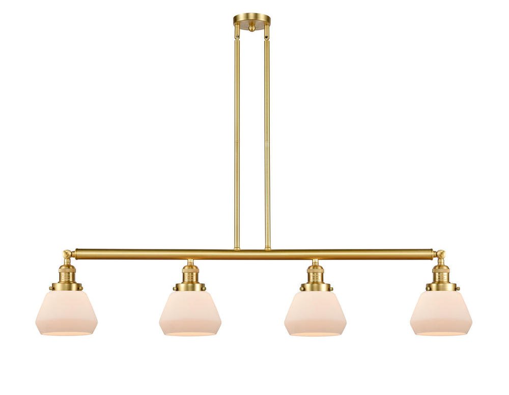 Fulton - 4 Light - 51 inch - Satin Gold - Stem Hung - Island Light