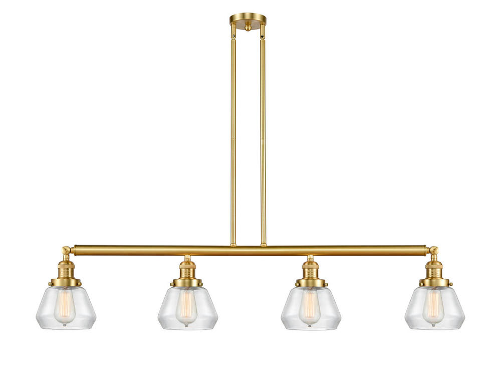 Fulton - 4 Light - 51 inch - Satin Gold - Stem Hung - Island Light