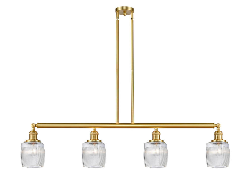 Colton - 4 Light - 50 inch - Satin Gold - Stem Hung - Island Light