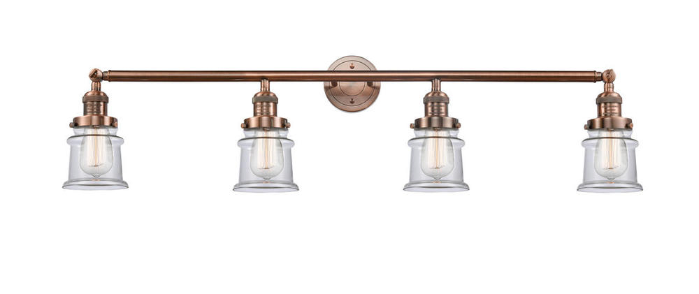 Canton - 4 Light - 42 inch - Antique Copper - Bath Vanity Light