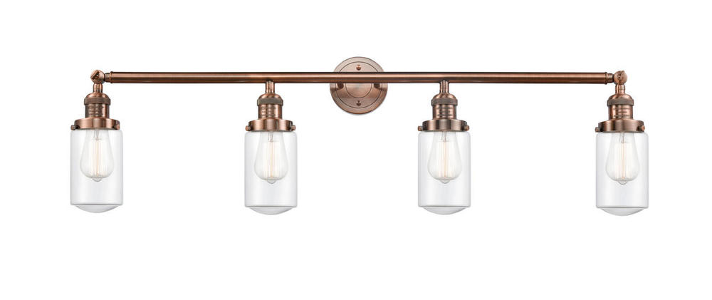 Dover - 4 Light - 43 inch - Antique Copper - Bath Vanity Light