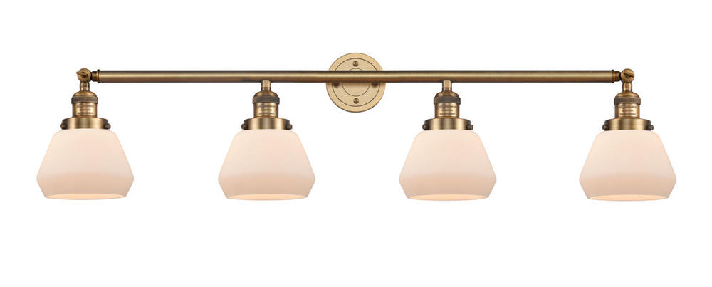 Fulton - 4 Light - 43 inch - Brushed Brass - Bath Vanity Light