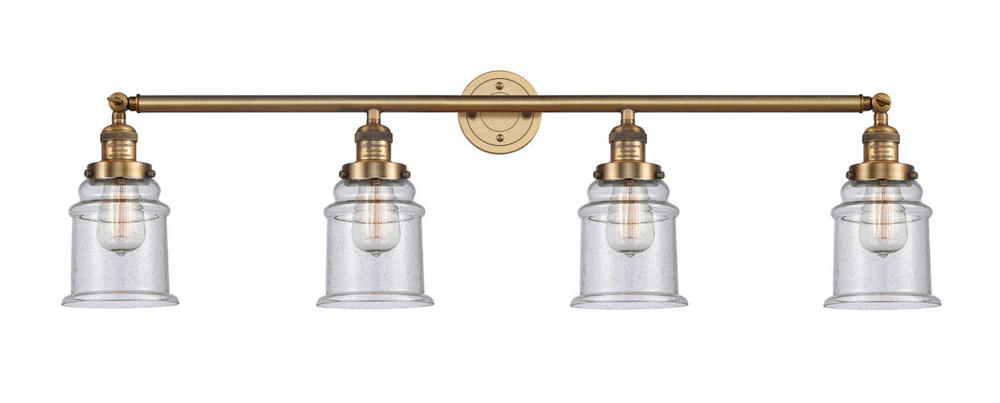 Canton - 4 Light - 42 inch - Brushed Brass - Bath Vanity Light
