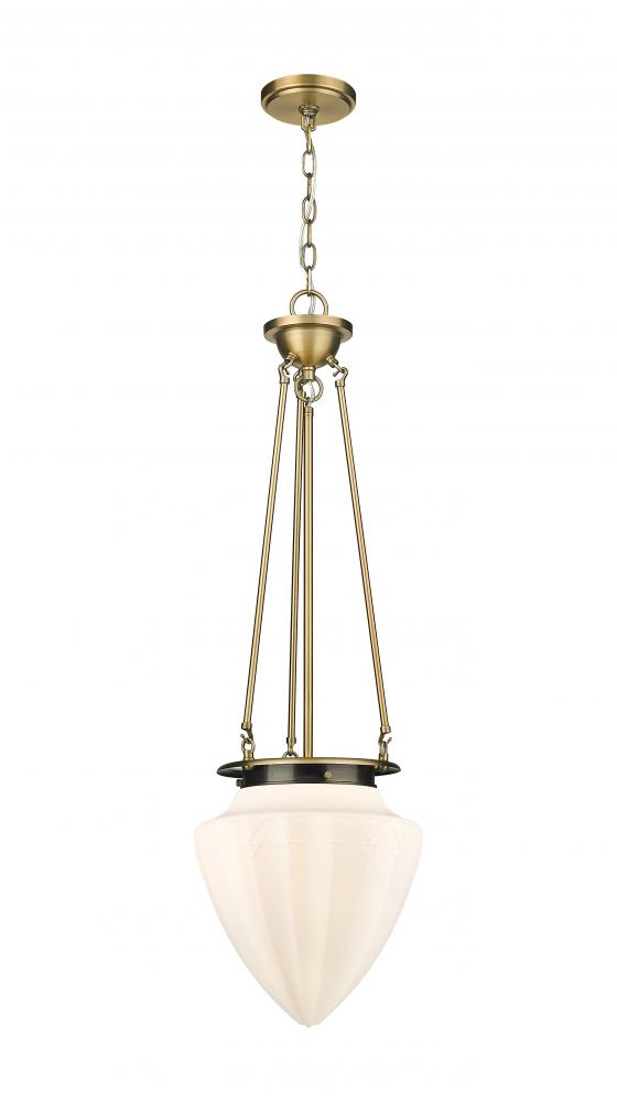 Beacon - 1 Light - 14 inch - Brushed Brass - Chain Hung - Pendant