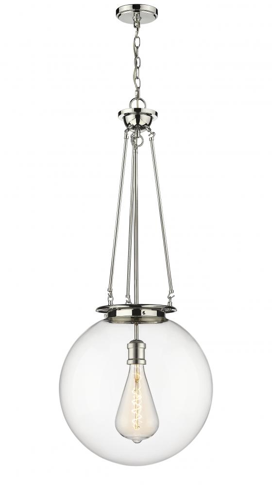 Beacon - 1 Light - 18 inch - Polished Nickel - Chain Hung - Pendant