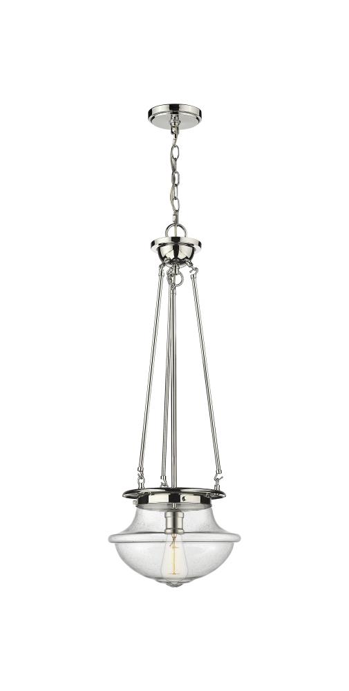 Oxford - 1 Light - 12 inch - Polished Nickel - Pendant