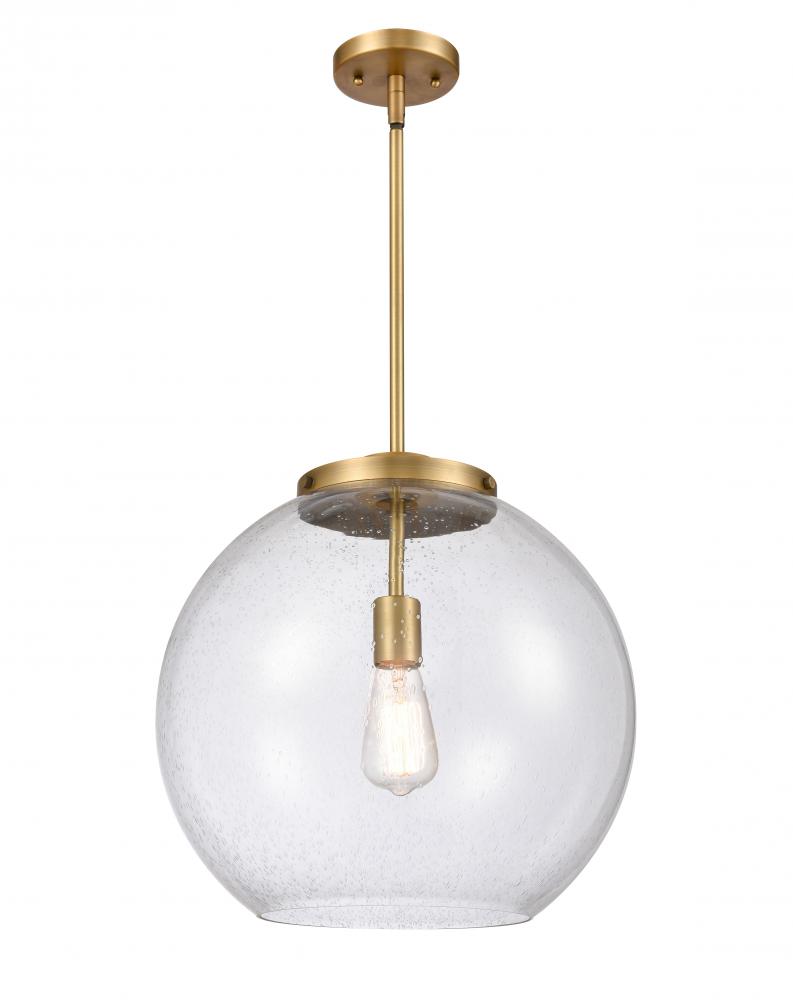 Athens - 1 Light - 16 inch - Brushed Brass - Cord hung - Pendant