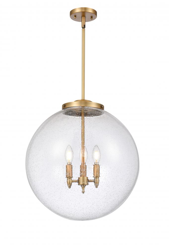 Beacon - 3 Light - 18 inch - Brushed Brass - Cord hung - Pendant