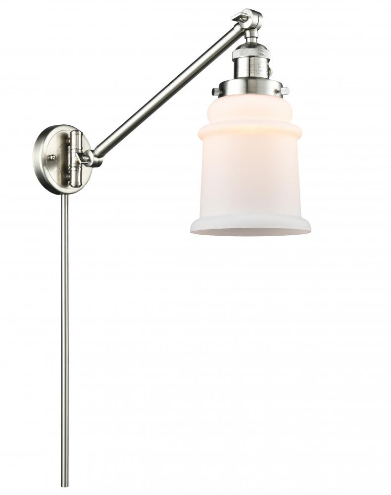 Canton - 1 Light - 8 inch - Brushed Satin Nickel - Swing Arm