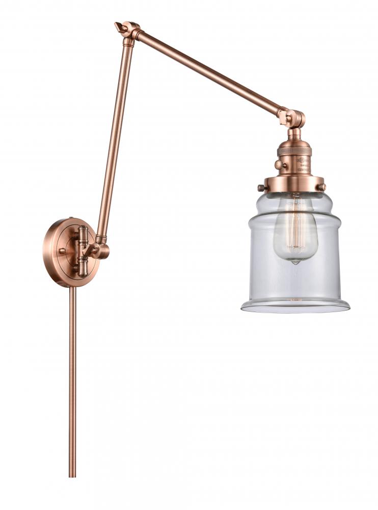 Canton - 1 Light - 6 inch - Antique Copper - Swing Arm