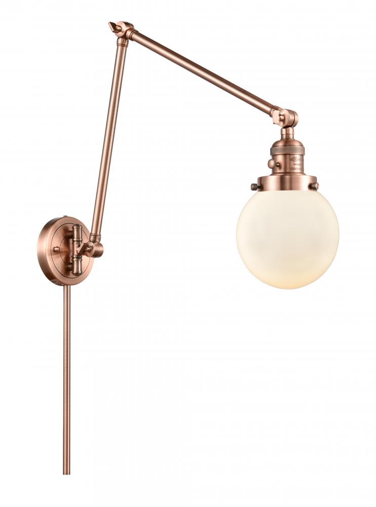 Beacon - 1 Light - 6 inch - Antique Copper - Swing Arm