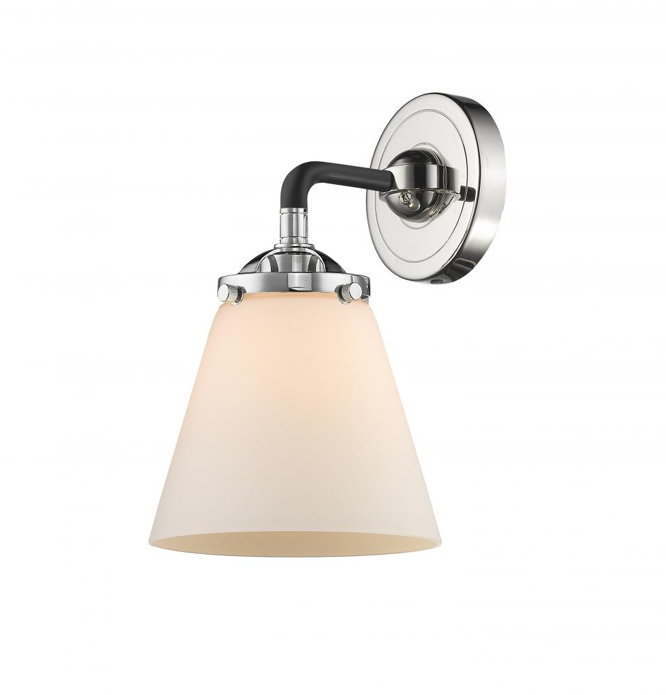 Cone - 1 Light - 6 inch - Black Polished Nickel - Sconce