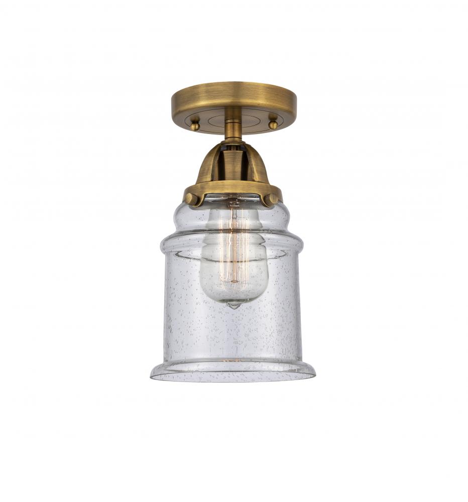 Canton - 1 Light - 6 inch - Brushed Brass - Semi-Flush Mount