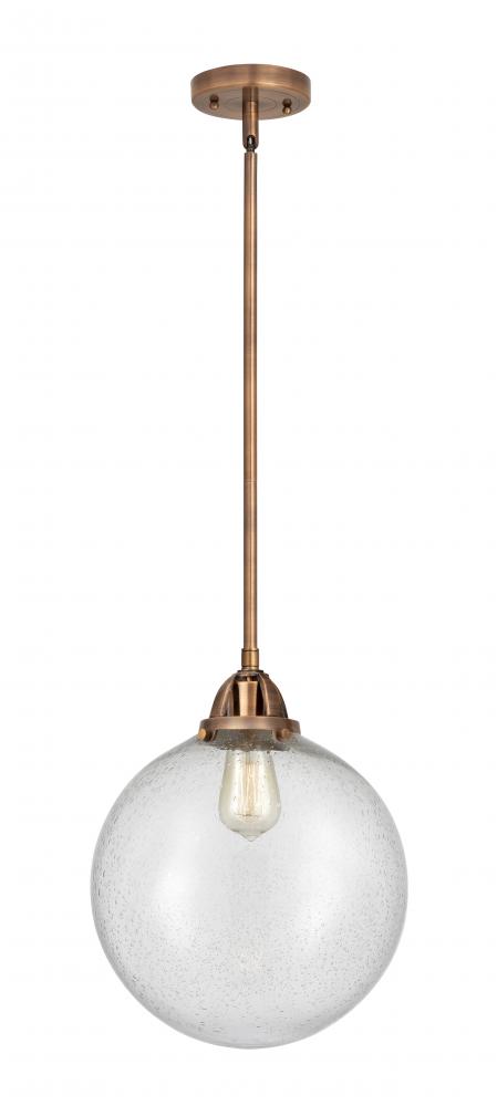 Beacon - 1 Light - 12 inch - Antique Copper - Cord hung - Mini Pendant