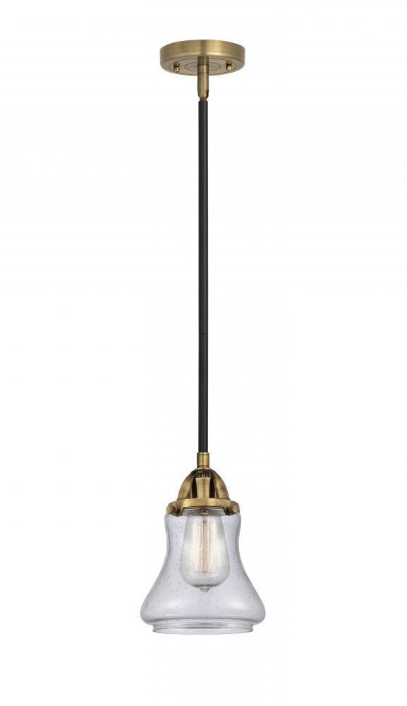 Bellmont - 1 Light - 6 inch - Black Antique Brass - Cord hung - Mini Pendant