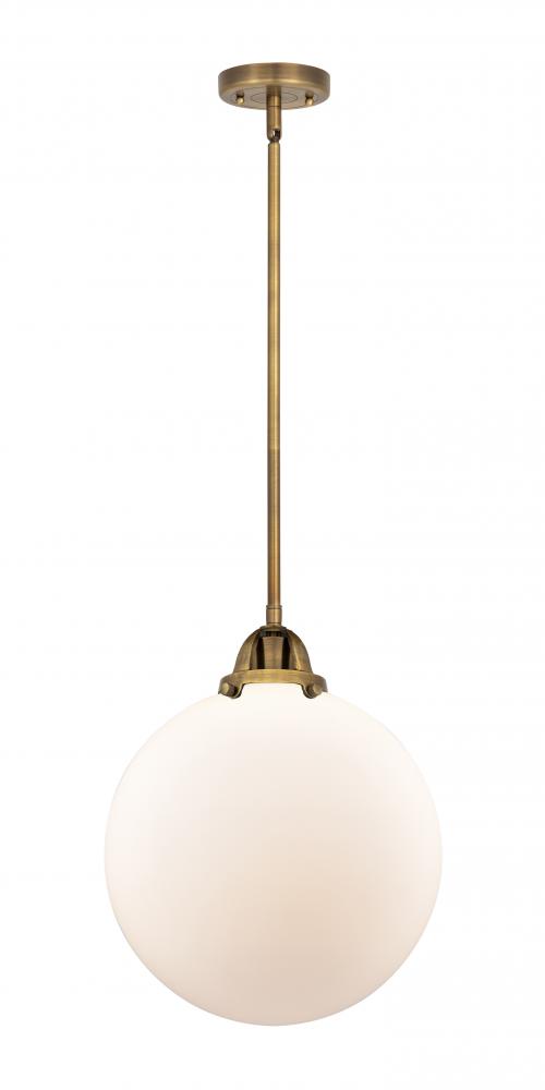 Beacon - 1 Light - 12 inch - Brushed Brass - Cord hung - Mini Pendant