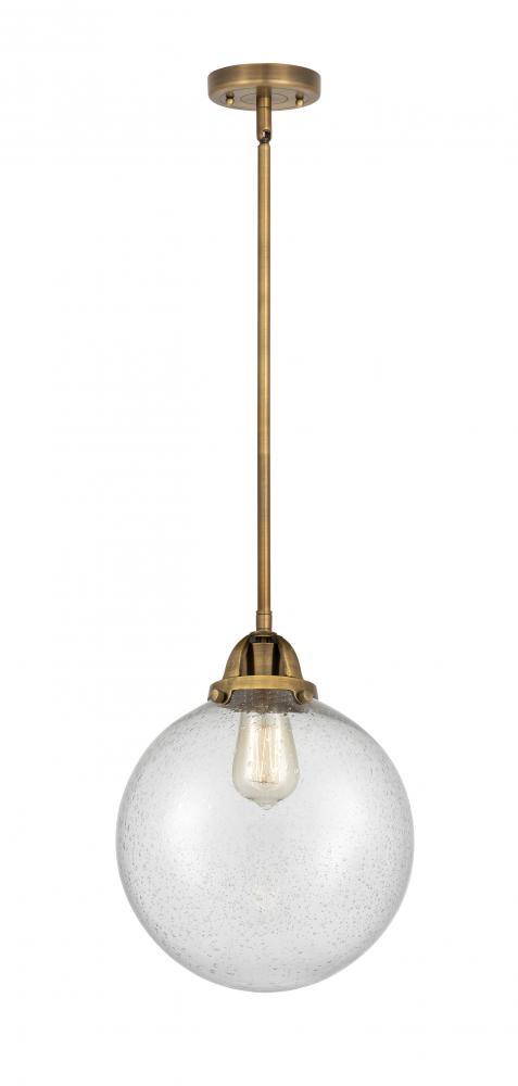 Beacon - 1 Light - 10 inch - Brushed Brass - Cord hung - Mini Pendant