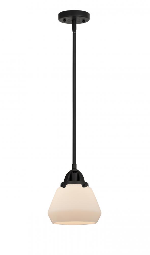 Fulton - 1 Light - 7 inch - Matte Black - Cord hung - Mini Pendant