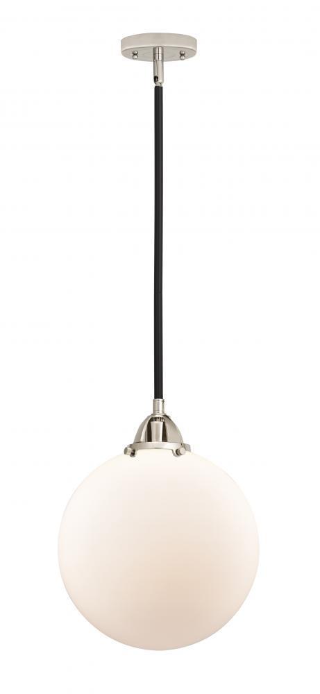 Beacon - 1 Light - 12 inch - Black Polished Nickel - Cord hung - Mini Pendant