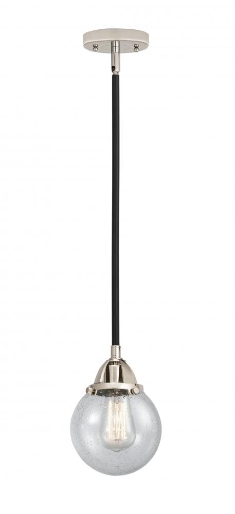 Beacon - 1 Light - 6 inch - Black Polished Nickel - Cord hung - Mini Pendant
