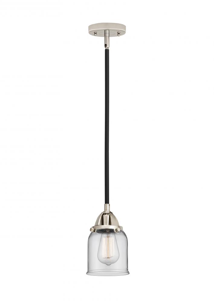 Bell - 1 Light - 5 inch - Black Polished Nickel - Cord hung - Mini Pendant