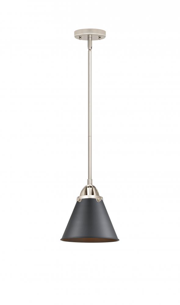 Appalachian - 1 Light - 8 inch - Matte Black - Cord hung - Mini Pendant