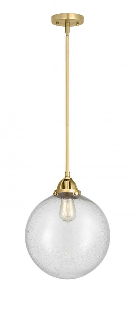 Beacon - 1 Light - 12 inch - Satin Gold - Cord hung - Mini Pendant