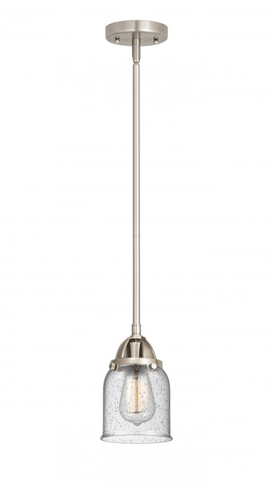 Bell - 1 Light - 5 inch - Brushed Satin Nickel - Cord hung - Mini Pendant