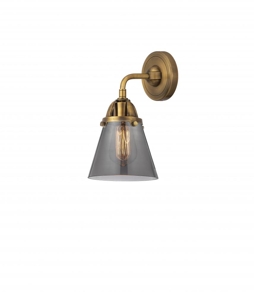 Cone - 1 Light - 6 inch - Brushed Brass - Sconce