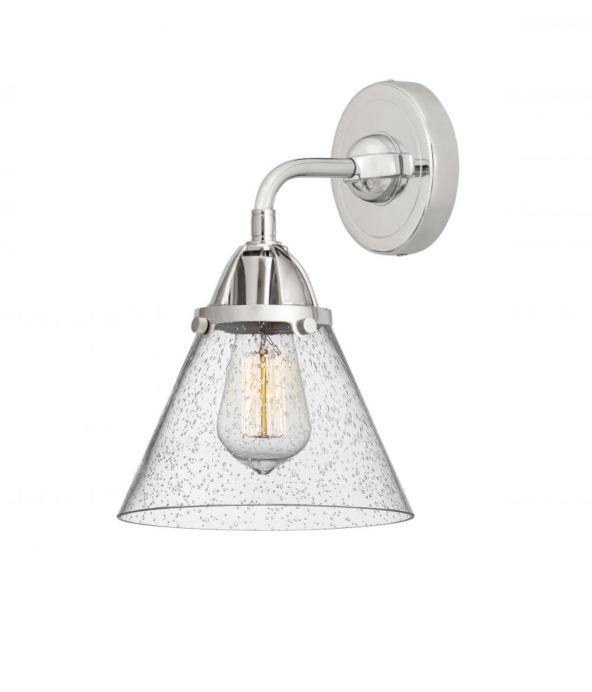 Cone - 1 Light - 8 inch - Polished Chrome - Sconce
