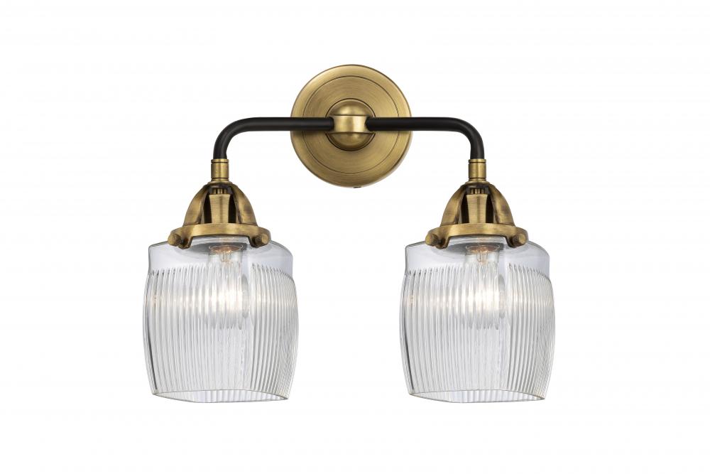 Colton - 2 Light - 14 inch - Black Antique Brass - Bath Vanity Light