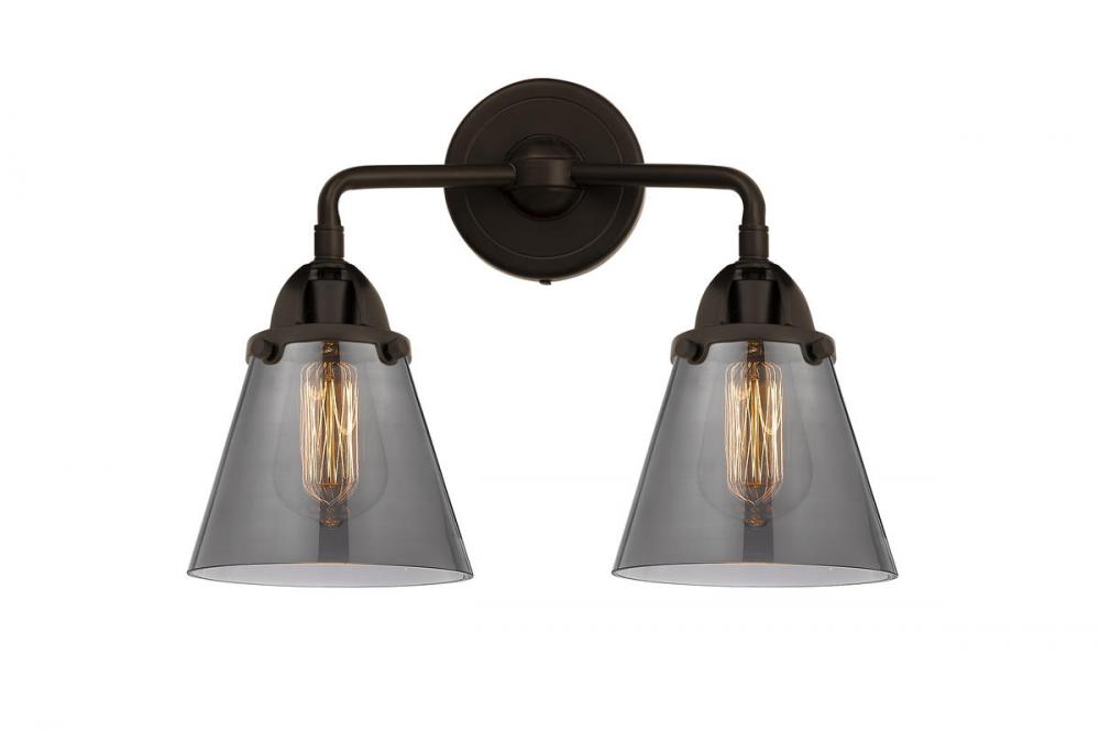 Cone - 2 Light - 14 inch - Oil Rubbed Bronze - Bath Vanity Light