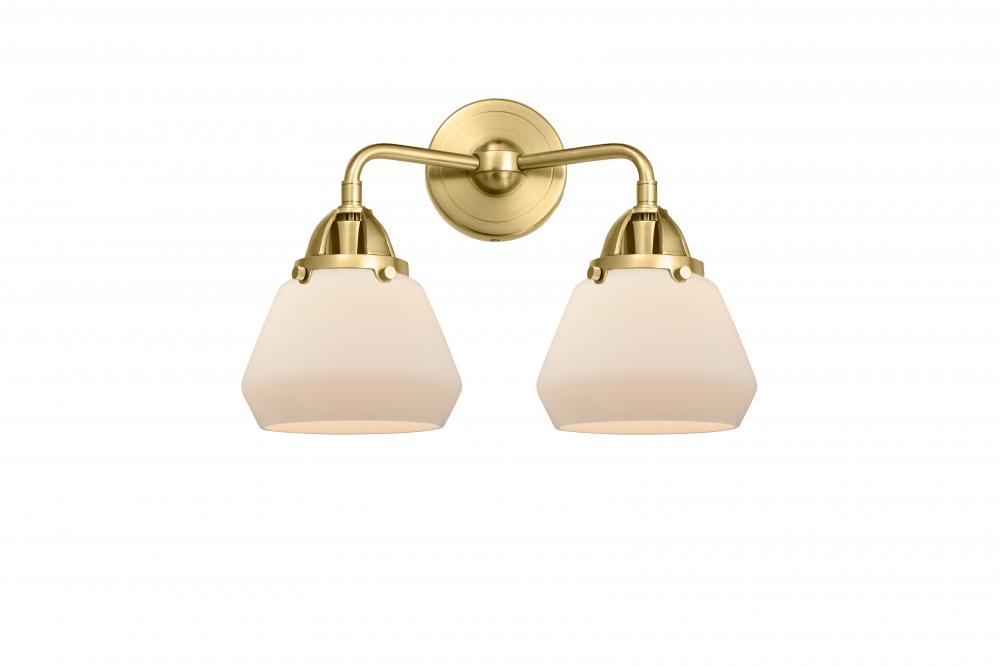 Fulton - 2 Light - 15 inch - Satin Gold - Bath Vanity Light