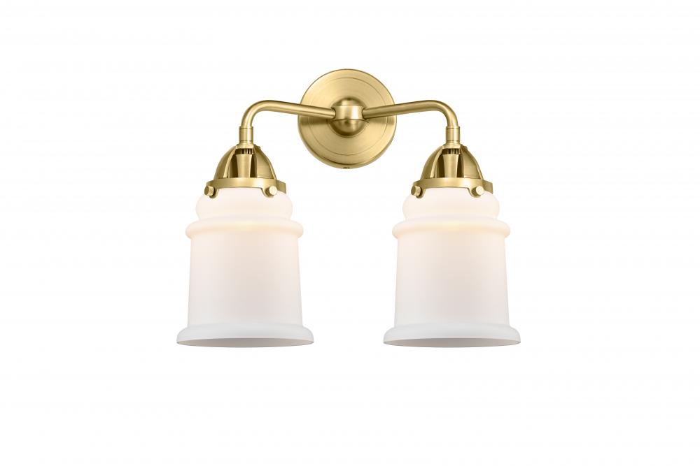 Canton - 2 Light - 14 inch - Satin Gold - Bath Vanity Light