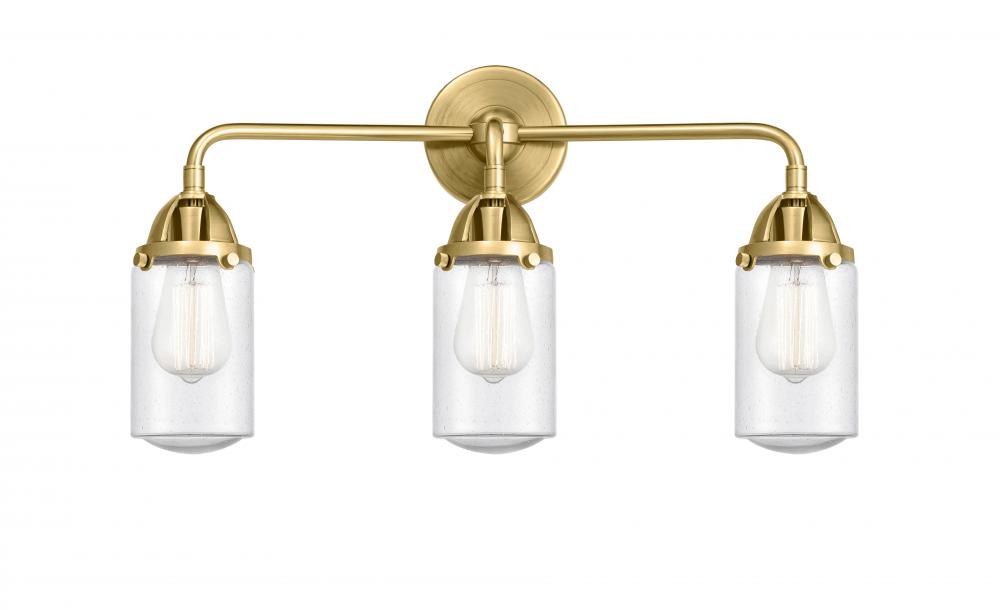 Dover - 3 Light - 23 inch - Brushed Brass - Bath Vanity Light