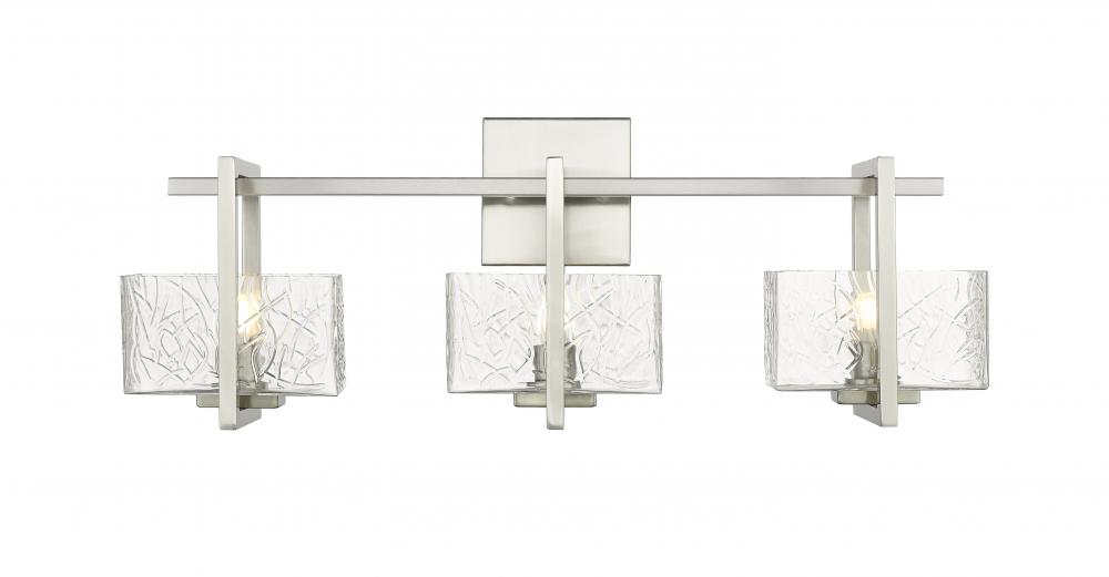 Striate - 3 Light - 24 inch - Satin Nickel - Bath Vanity Light