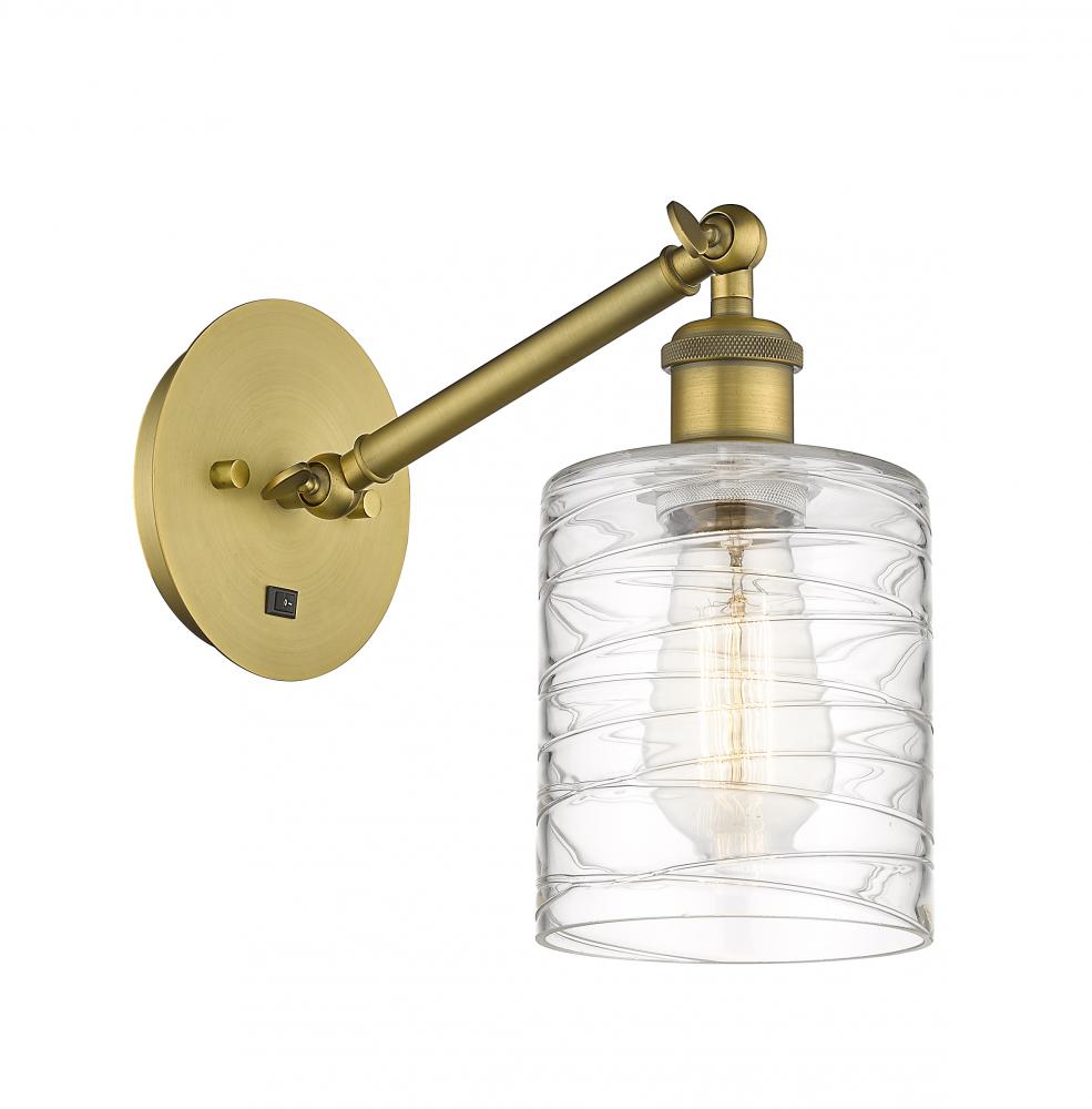 Cobbleskill - 1 Light - 5 inch - Brushed Brass - Sconce