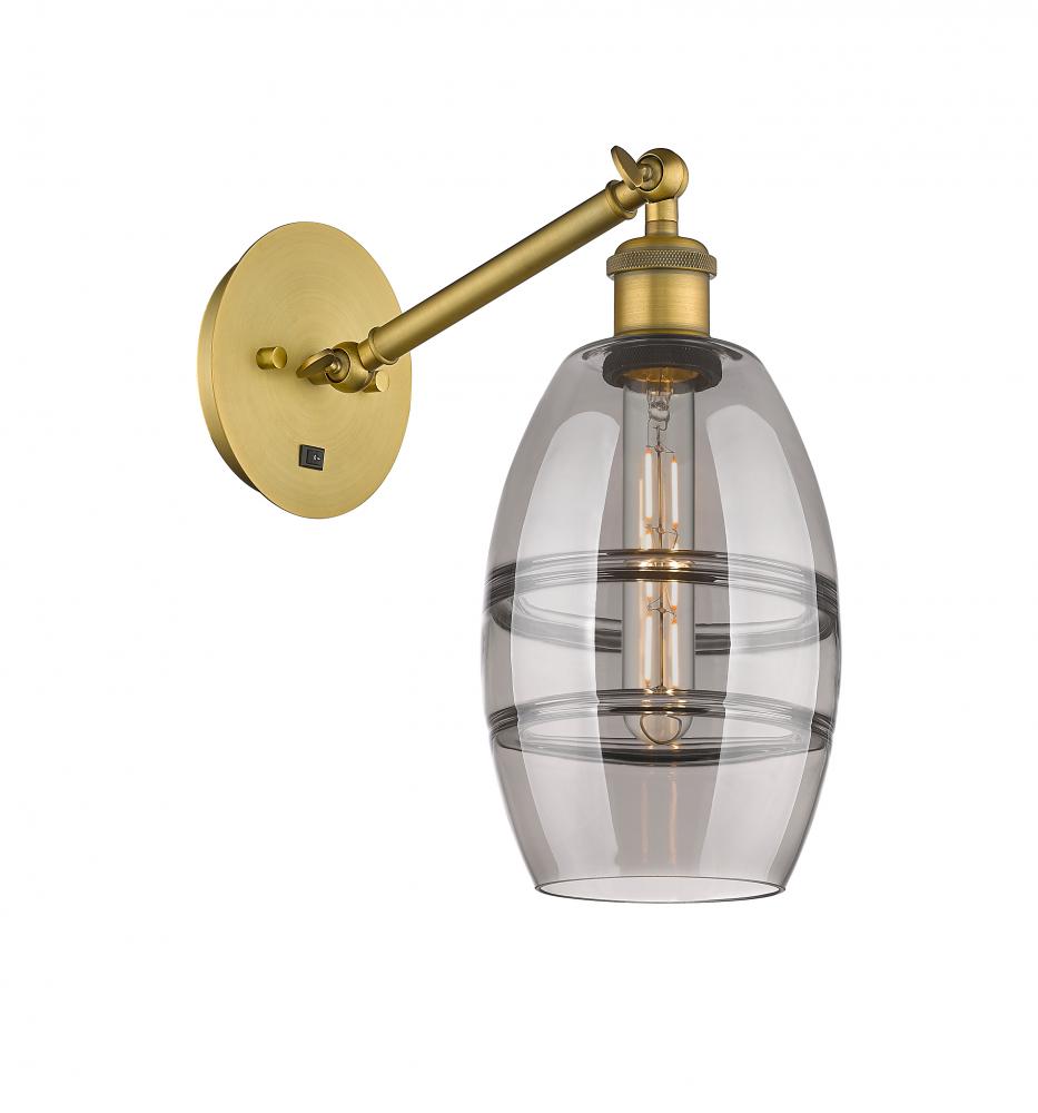 Vaz - 1 Light - 6 inch - Brushed Brass - Sconce