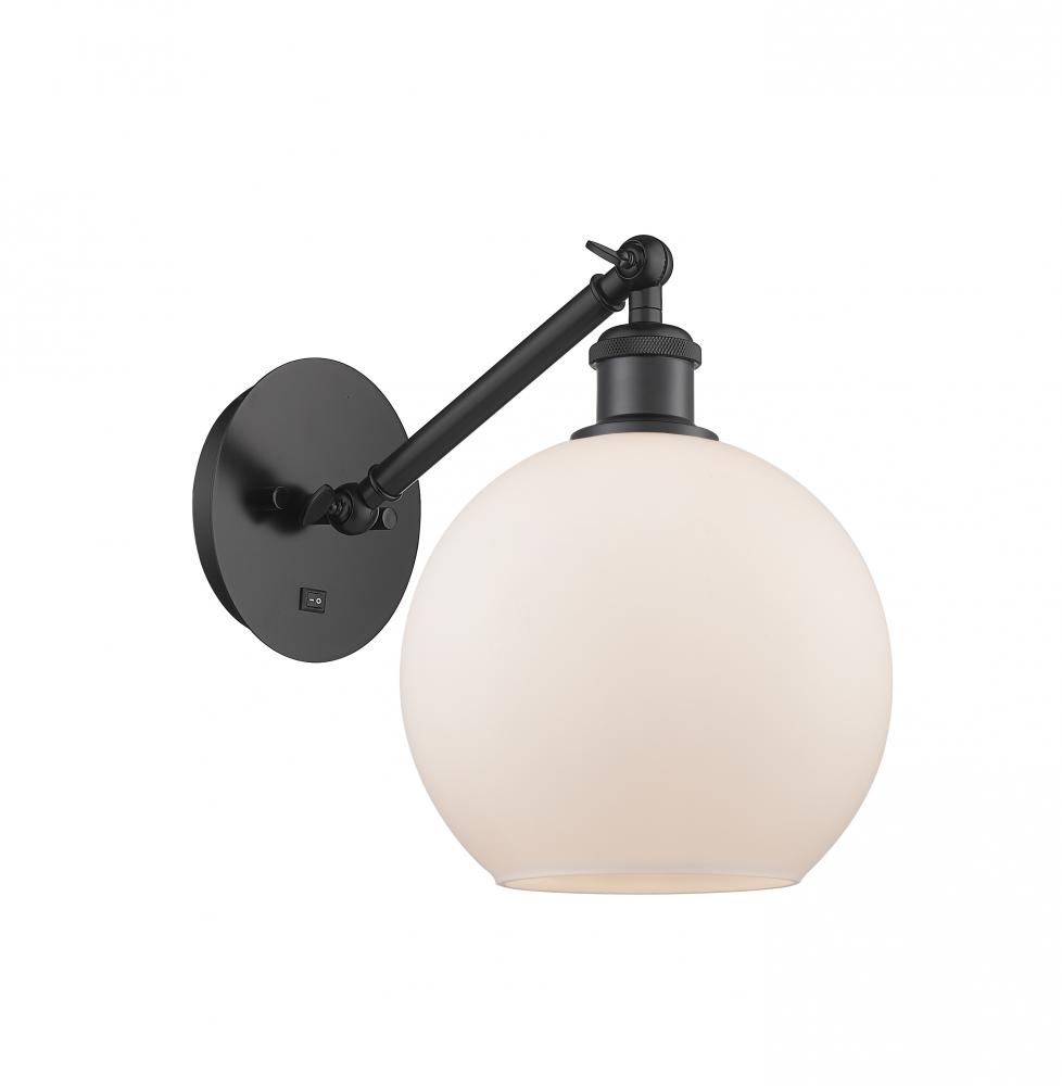 Athens - 1 Light - 8 inch - Matte Black - Sconce