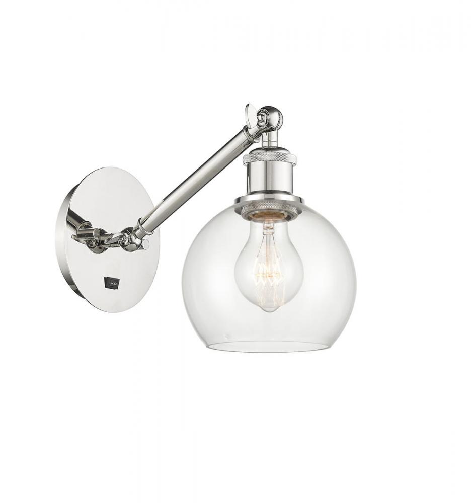 Athens - 1 Light - 6 inch - Polished Nickel - Sconce