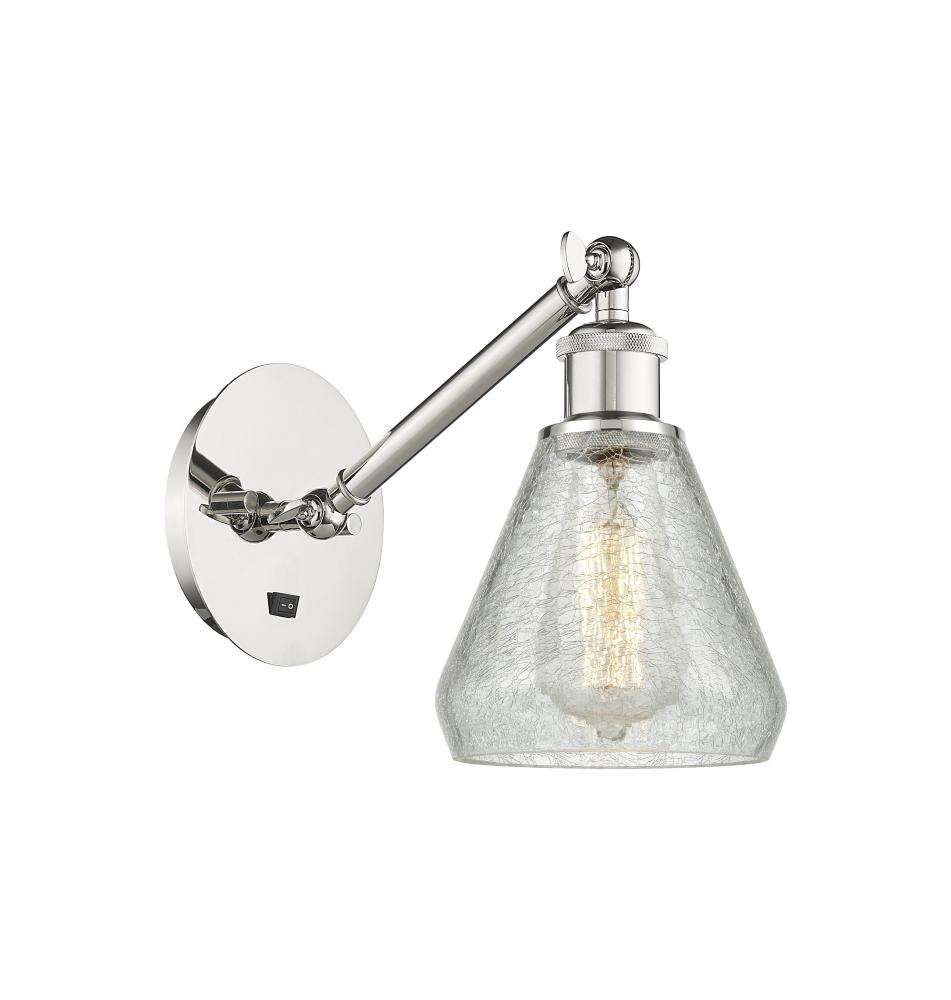 Conesus - 1 Light - 6 inch - Polished Nickel - Sconce