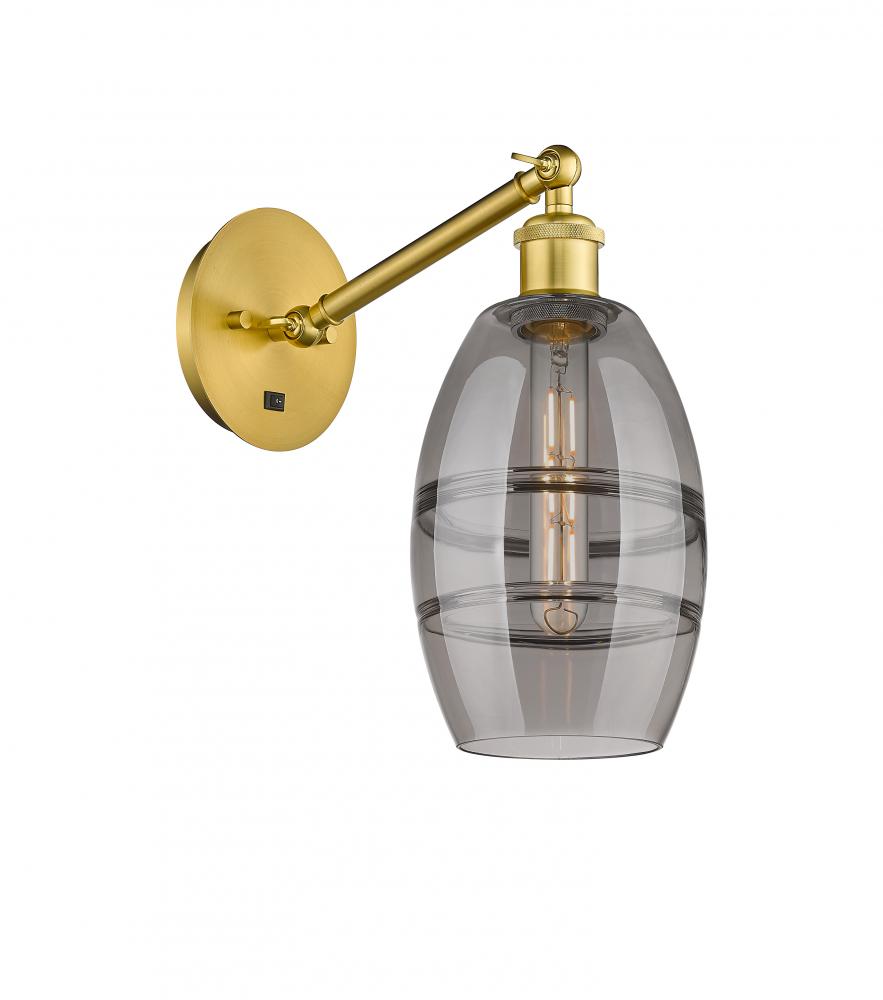 Vaz - 1 Light - 6 inch - Satin Gold - Sconce