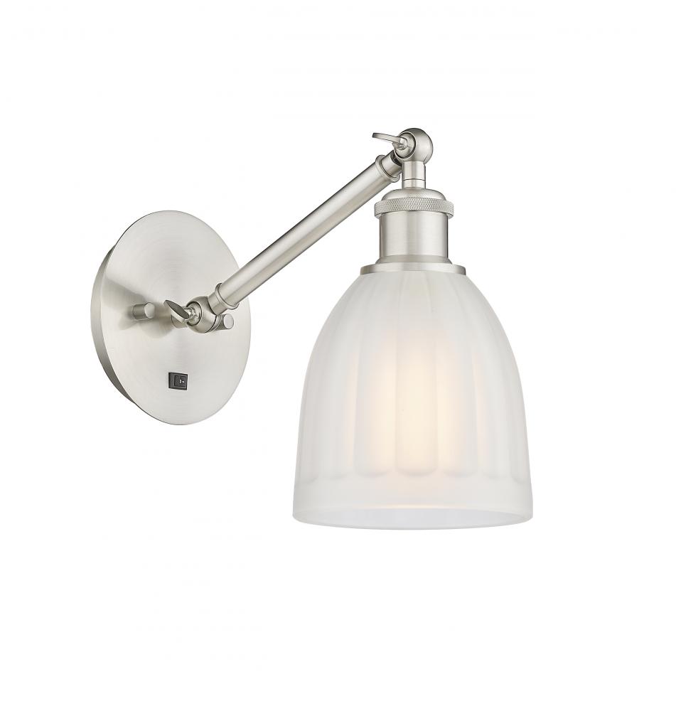 Brookfield - 1 Light - 6 inch - Brushed Satin Nickel - Sconce