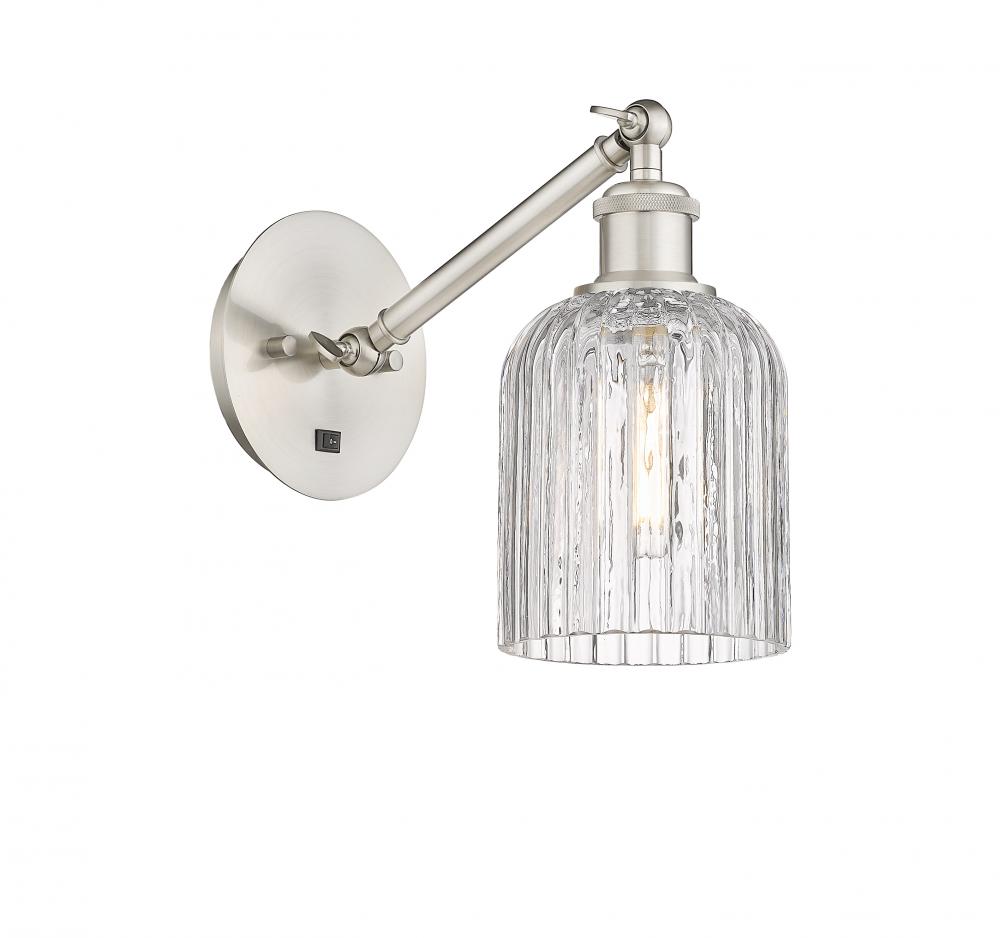 Bridal Veil - 1 Light - 5 inch - Brushed Satin Nickel - Sconce