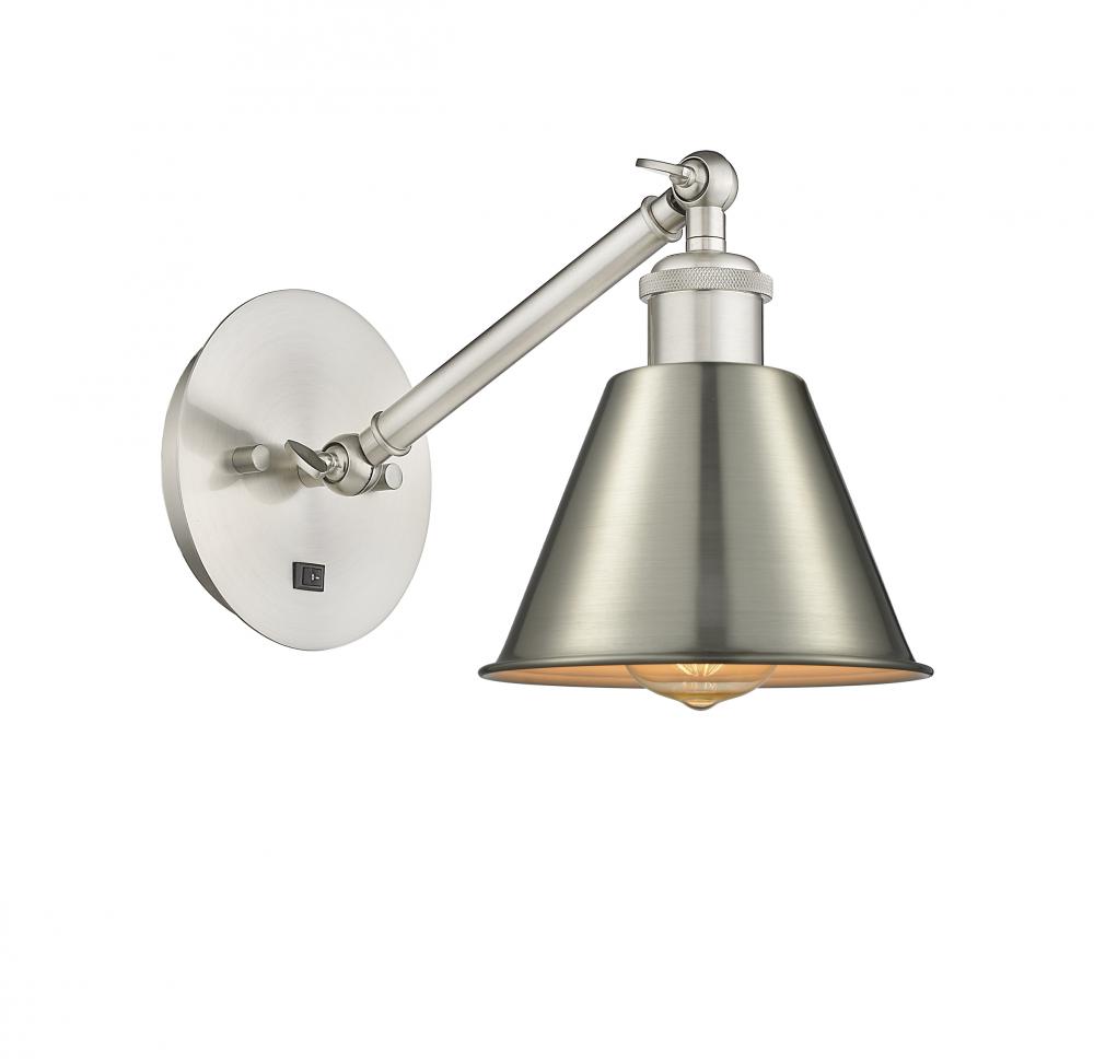 Smithfield - 1 Light - 7 inch - Brushed Satin Nickel - Sconce