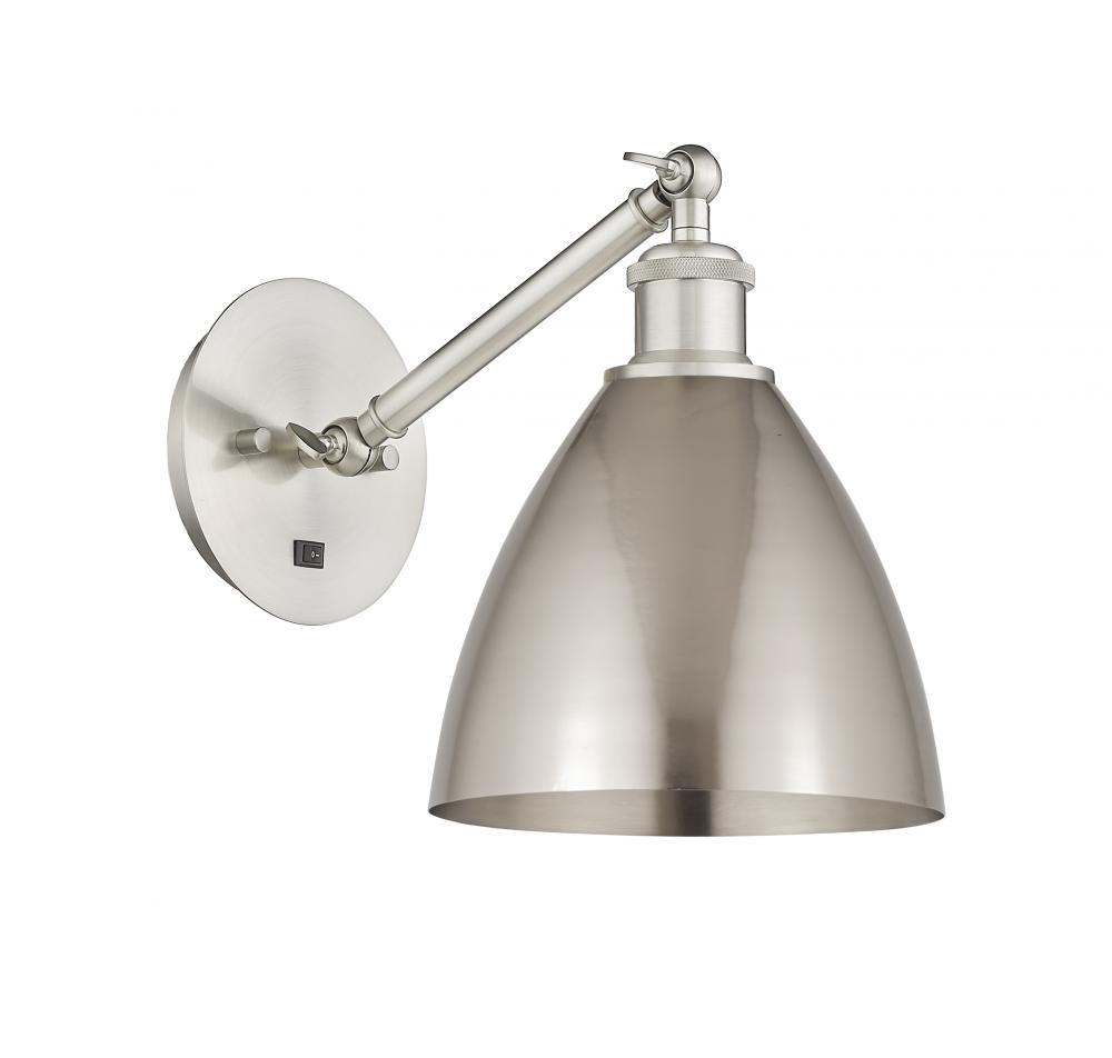 Bristol - 1 Light - 8 inch - Brushed Satin Nickel - Sconce