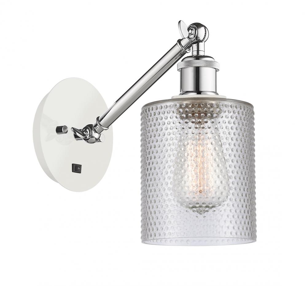 Cobbleskill - 1 Light - 5 inch - White Polished Chrome - Sconce